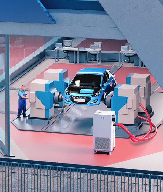 Zeichnung: Temperiergeräte für die Automobilindustrie