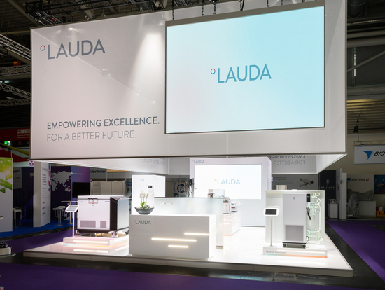 图片:analytica 2024 上的 LAUDA 展台 © Foto Besserer