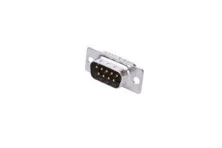 Connector D-SUB, 9-pin, solder terminals