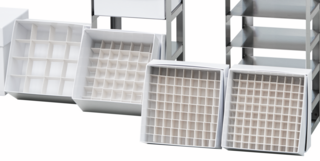 Grid divider for tubes up to Ø 17 mm