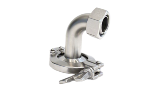 Adapter 90°, M <-> Tri-Clamp